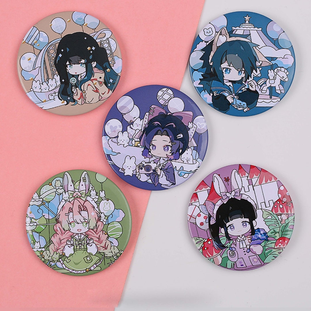 Manga Badge Anime Badge 35 Mm Badge Anime Fan Gift Anime Badge Etsy