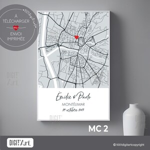 Affiche Couple Personnalisée Affiche minimaliste Affiche rencontre couple Cadeau Saint Valentin Cadeau Couple Art mural dc sa tm on osv oac