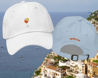 Spritz Hat, Spritz Lover Hat, Spritz Glass, Embroidered Spritz Dad Hat, Spritz Lover Gift Idea, Aperitivo, Spritz Me, Group Vacation Hats