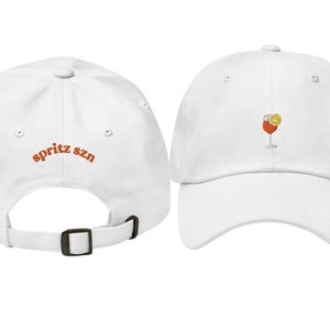 Spritz Hat, Spritz Lover Hat, Spritz Glass, Embroidered Dad Hat, Cocktail Lovers Gift Ideas, Aperitivo, Tini Time, Day Drinking, Vacation