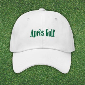 Apres Hat, Apres Golf, Embroidered Golfing Hat, Hat For Golf Tournament, Golf Dad Hat, Golf Social Club Hat, Drinking Golf Hat