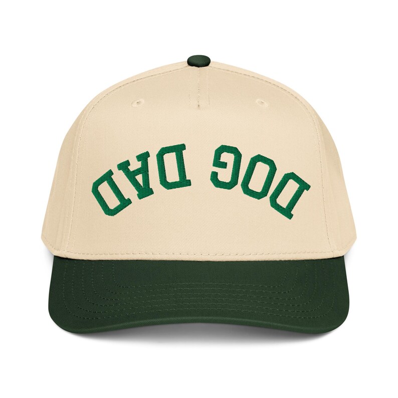 Embroidered Upside Down Dog Dad Hat, Dog Dad Gift, New Dog Dad Cap, Dog Dad Snapback, Fathers Day Dog Dad, Dog Dad Club