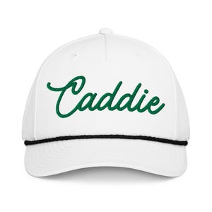 Caddie Hat, Embroidered Caddie Hat, Caddie Golf Hat, Caddie Rope Hat, Caddy Hat, Golf Rope Hat, Caddie Hat Green, Golfing Hats, Golfer Gift