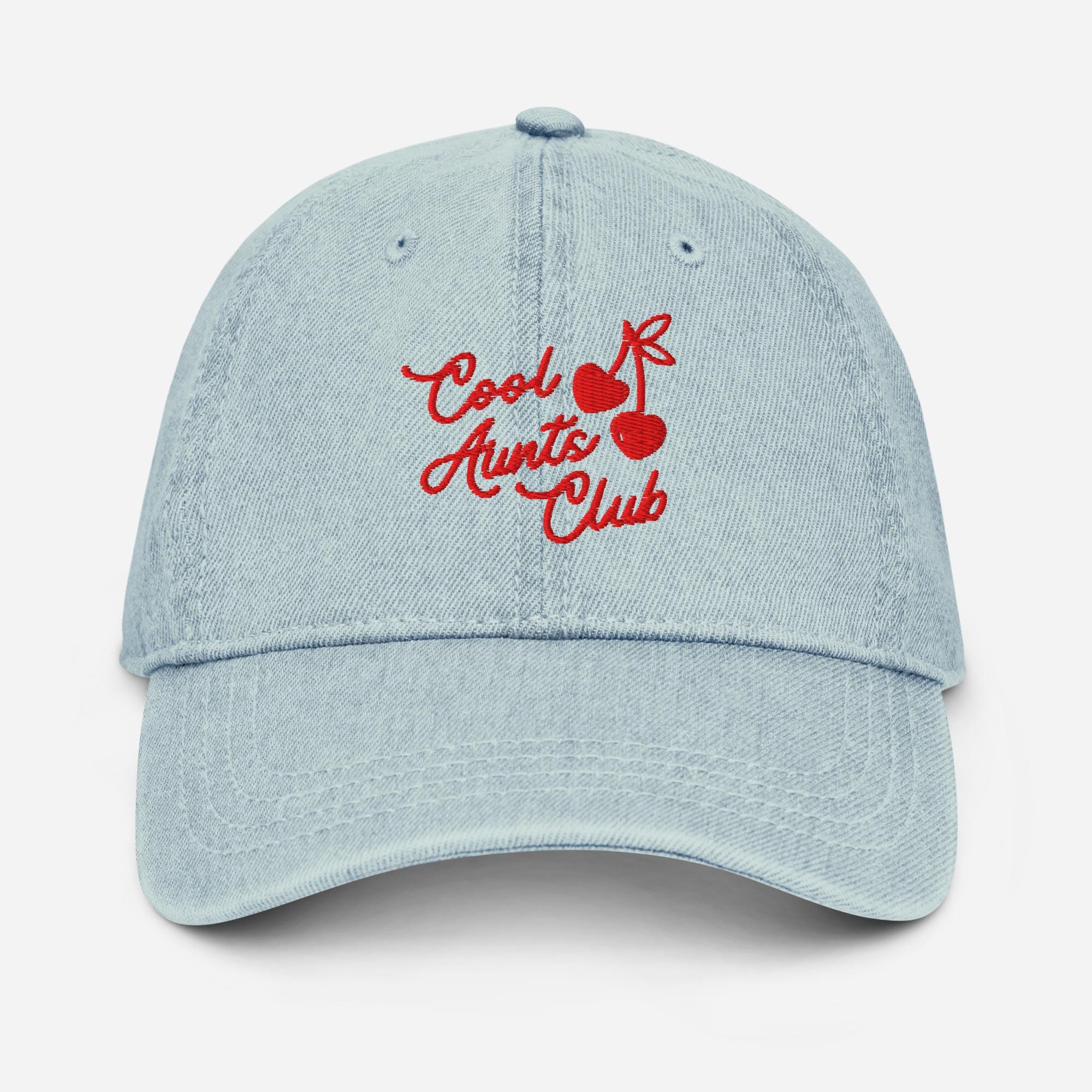 Embroidered Cool Aunts Club Est 2026 Denim Hat, Pregnancy Announcement ...