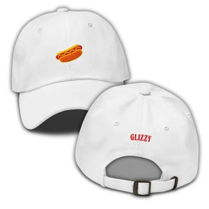 Hotdog Hat, Glizzy Hat, Glizzy Lover, Embroidered Hot Dog Hat, Fourth of July Hat, Foodie, Hot Dog Lover, Sausage Dad hat