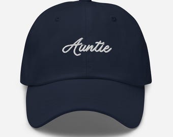 Embroidered Auntie Hat, Cool Aunts Club Hat, Aunt Dad Hat, Cool Auntie, Gift For Aunt, New Aunt Hat, Pregnancy Announcement Aunt, Embroidery