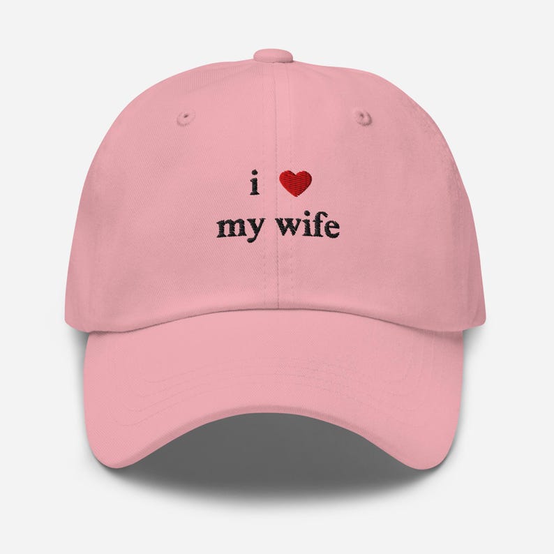 I Heart My Wife Hat, Embroidered I Heart My Wife Hat, I Love My Wife Hat, Husband Gift Hat, Husband Anniversary Gift Idea, Funny Hubby Gift