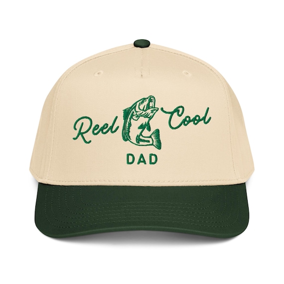 Embroidered Dad Fishing Hat, New Dad Gift, Pregnancy Announcement New Dad, Christmas Gift for Dad, Reel Cool Dad, Fathers Day Gift