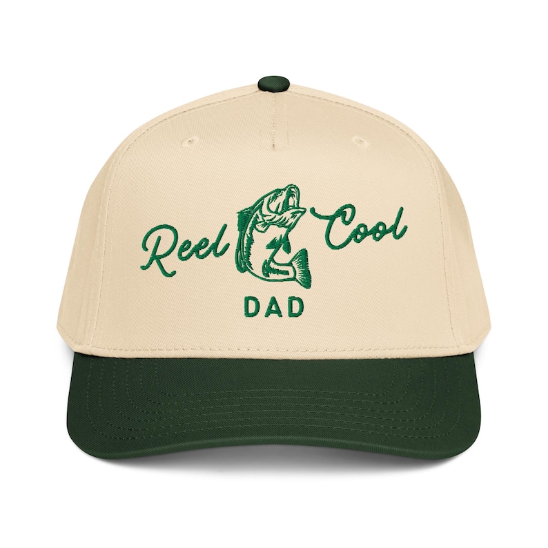 Embroidered Dad Fishing Hat, New Dad Gift, Pregnancy Announcement New Dad, Christmas Gift for Dad, Reel Cool Dad, Fathers Day Gift