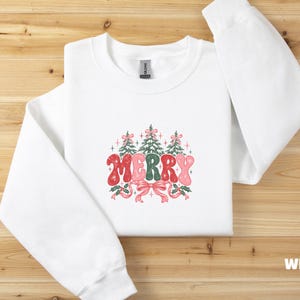 Retro Santa Christmas Merry Sweatshirt, Holiday Sweatshirt, Vintage Santa Crewneck Sweater, Christmas Lover Gift Christmas, Verry Merry