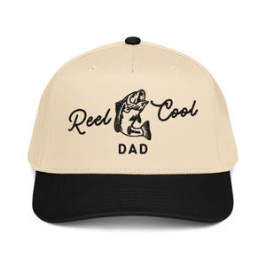 Embroidered Dad Fishing Hat, New Dad Gift, Pregnancy Announcement New Dad, Christmas Gift for Dad, Reel Cool Dad, Fathers Day Gift