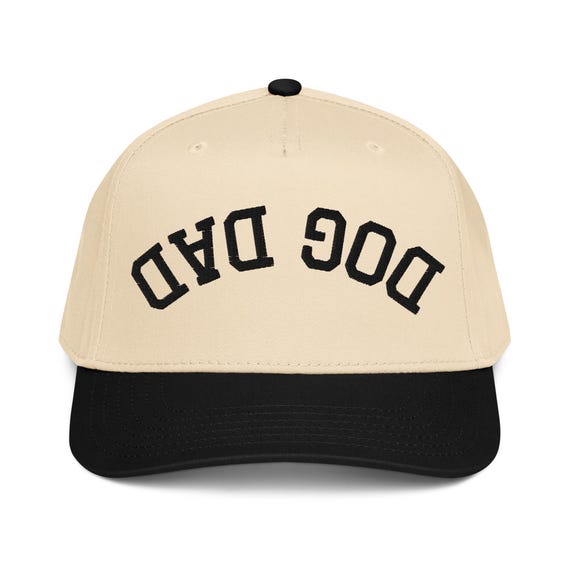 Embroidered Upside Down Dog Dad Hat, Dog Dad Gift, New Dog Dad Cap, Dog Dad Snapback, Fathers Day Dog Dad, Dog Dad Club