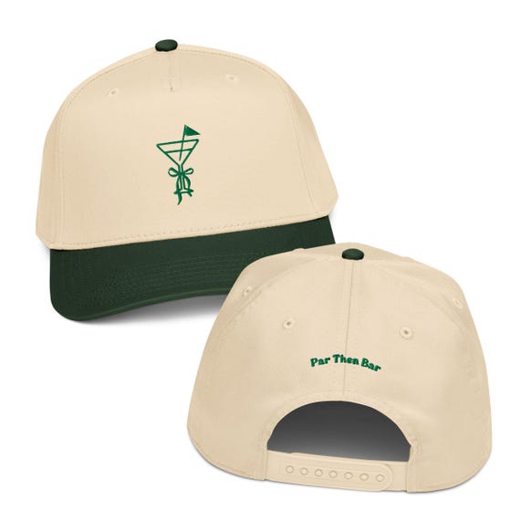 Par Then Bar Hat, Embroidered Golf Hat, Dirty Martini Golf Hat, Golf Bachelorette Hats, Girls Golf Trip Hats, 19th Hole Hats, Golf Two Tone