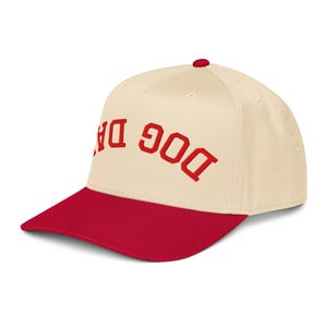 Embroidered Upside Down Dog Dad Hat, Dog Dad Gift, New Dog Dad Cap, Dog Dad Snapback, Fathers Day Dog Dad, Dog Dad Club