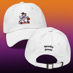 Silly Goose Halloween Hat, Embroidered Silly Goose Hat, Spooky Goose On The Loose, Goose Lover Hat, Spooky Goose Cap