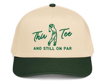 Gorro de golf bordado Thir Tee And Still On Par, Golf de cumpleaños número 30, Cumpleaños de los 30, Regalo de cumpleaños número 30, Viaje de golf de los 30