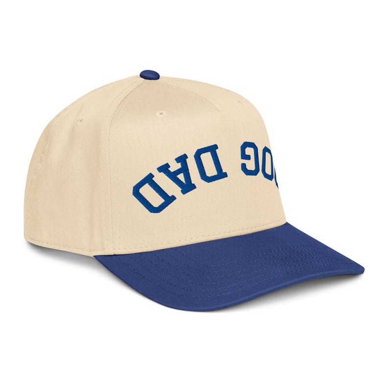 Embroidered Upside Down Dog Dad Hat, Dog Dad Gift, New Dog Dad Cap, Dog Dad Snapback, Fathers Day Dog Dad, Dog Dad Club