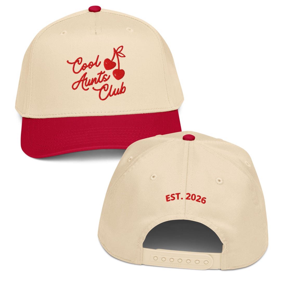 Embroidered Cool Aunts Club Est 2026 Hat, Pregnancy Announcement New ...