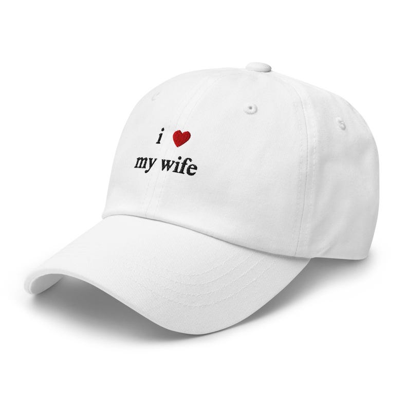 I Heart My Wife Hat, Embroidered I Heart My Wife Hat, I Love My Wife Hat, Husband Gift Hat, Husband Anniversary Gift Idea, Funny Hubby Gift