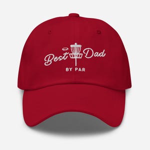 Frisbee Golf Hat, Best Dad By Par Hat, Disc Golf Dad Hat, Father's Day Gift, Disc Golfer Gift, Disc Golfing Hat For Dad, Frisbee Golfing
