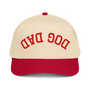 Embroidered Upside Down Dog Dad Hat, Dog Dad Gift, New Dog Dad Cap, Dog Dad Snapback, Fathers Day Dog Dad, Dog Dad Club