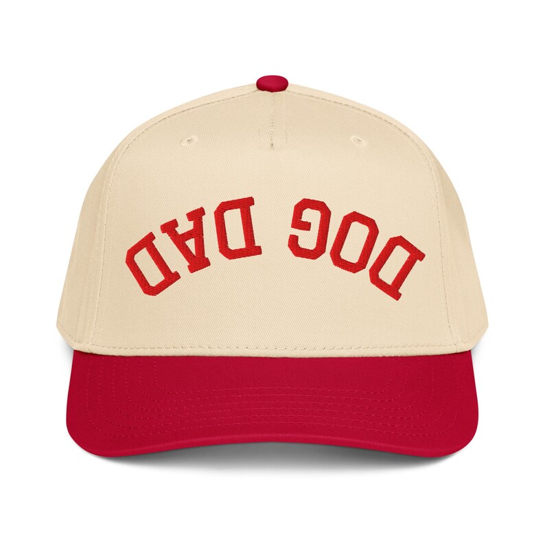 Embroidered Upside Down Dog Dad Hat, Dog Dad Gift, New Dog Dad Cap, Dog Dad Snapback, Fathers Day Dog Dad, Dog Dad Club