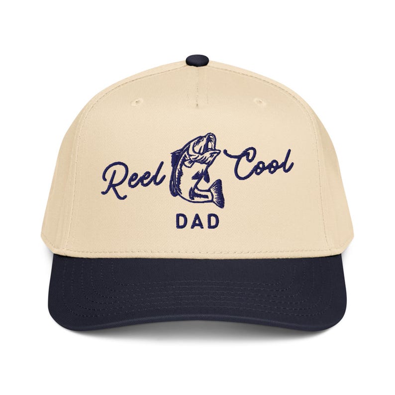 Embroidered Dad Fishing Hat, New Dad Gift, Pregnancy Announcement New Dad, Christmas Gift for Dad, Reel Cool Dad, Fathers Day Gift