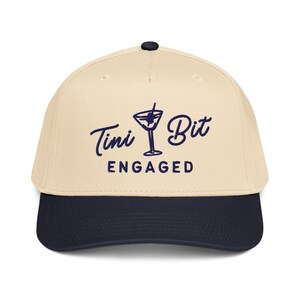 Embroidered Tini Bit Engaged Hat, Dirty Martini Bride Hat, Engagement Gift Hat, Wifey Hat, Bride Hat, Dirty Martini Bride, Newly Engaged Hat