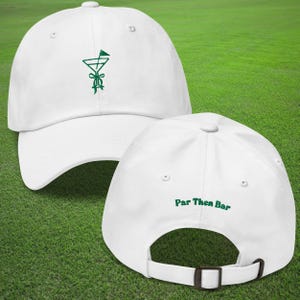 Par Then Bar Hat, Embroidered Golf Hat, Golf Bachelorette, Golf Trip Hats, Martini Golf Hat, Cute Golfing Hats, Dirty Martini, Womens Golf
