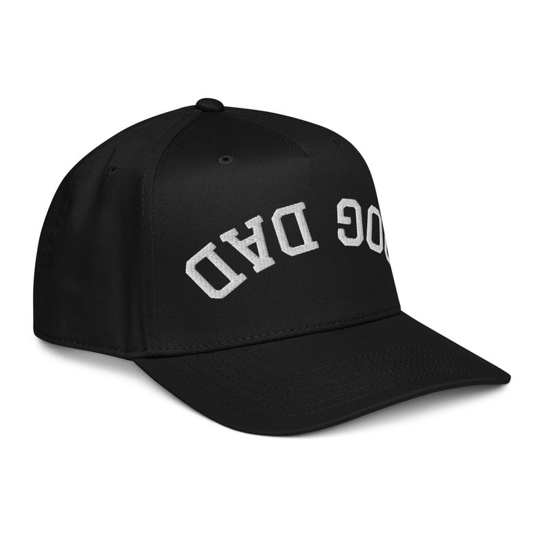 Embroidered Upside Down Dog Dad Hat, Dog Dad Gift, New Dog Dad Cap, Dog Dad Snapback, Fathers Day Dog Dad, Dog Dad Club