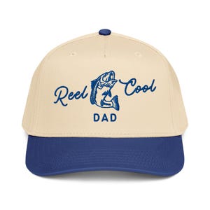 Embroidered Dad Fishing Hat, New Dad Gift, Pregnancy Announcement New Dad, Christmas Gift for Dad, Reel Cool Dad, Fathers Day Gift