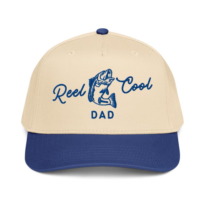 Embroidered Dad Fishing Hat, New Dad Gift, Pregnancy Announcement New Dad, Christmas Gift for Dad, Reel Cool Dad, Fathers Day Gift