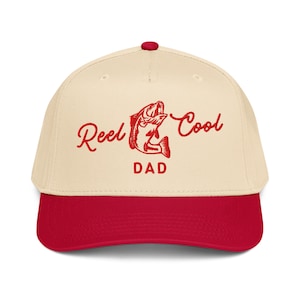 Embroidered Dad Fishing Hat, New Dad Gift, Pregnancy Announcement New Dad, Christmas Gift for Dad, Reel Cool Dad, Fathers Day Gift