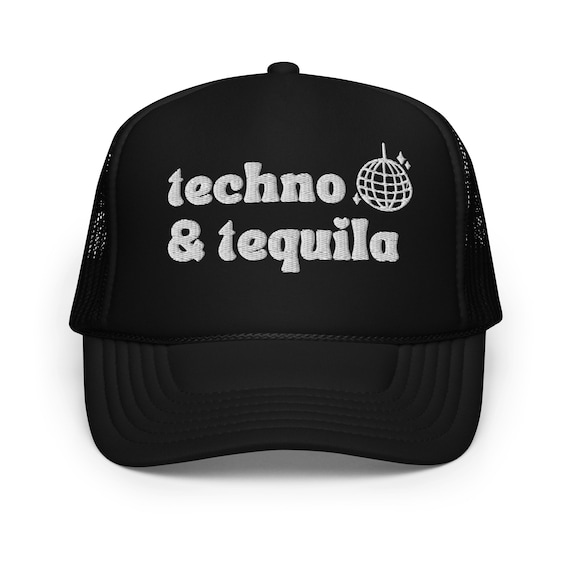 Bender Hat, Tequila Hat, Techno Hat, Concert, House Music, Rave Hat, Music Festival Hat, Festival Wear, Sarcastic Hat, Rave Gifts