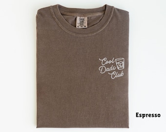 Embroidered Comfort Colors Cool Dads Club Shirt, Old Fashioned Dad Shirt, Pregnancy Announcement New Dad Gift, Fathers Day Gift