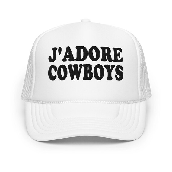 J'adore Cowboys Trucker Hat, J'adore Cowboys, Embroidered Cowboy