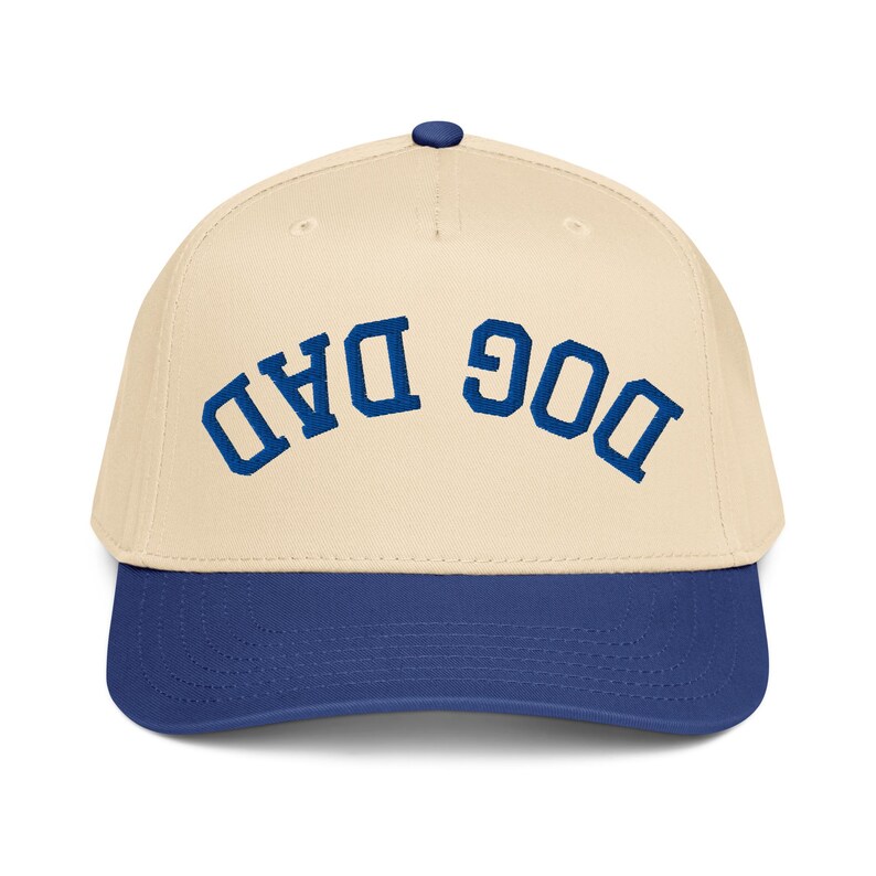 Embroidered Upside Down Dog Dad Hat, Dog Dad Gift, New Dog Dad Cap, Dog Dad Snapback, Fathers Day Dog Dad, Dog Dad Club