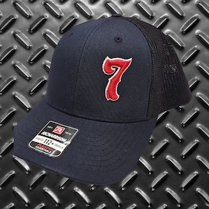 Custom Firefighter Hat – Puff Embroidered Station, Engine, or Ladder Number | Adjustable & Durable