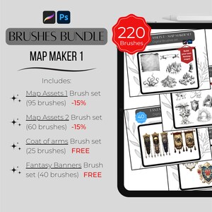 Map Maker 1 - Ensemble de pinceaux numériques