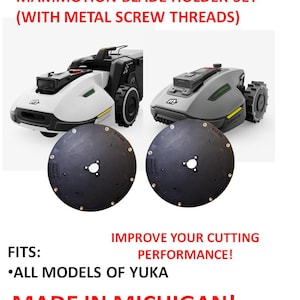 Cutting Discs with Blades Installed!- Fits YUKA  all models 4, 5, 6, Blade DIRECT REPLACEMENT Set of 2