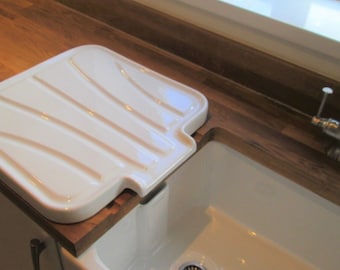 Ceramic  Draining Board For Belfast Butler Sink -White Ceramic Drainer Made