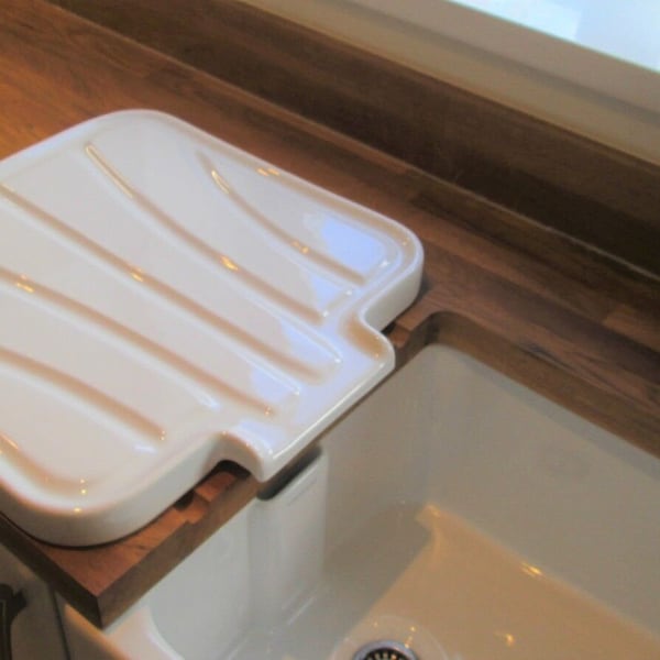 Reginox ceramic reversible drainer ii in white for belfast butler