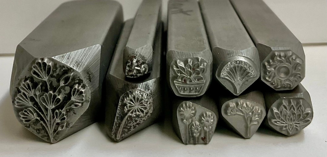 Beaducation Flower Metal Stamps Etsy