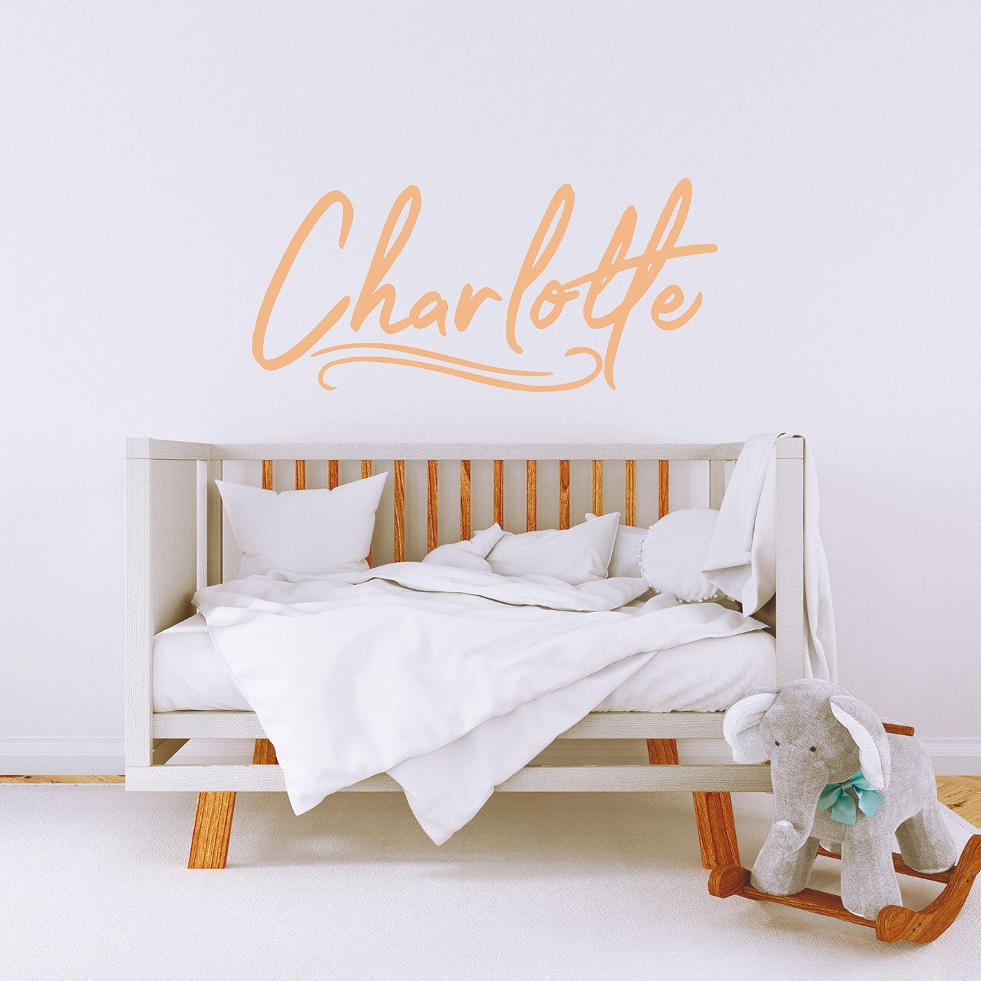 Personalized Wall Decal. Girl's Name Decal Vinyl Sticker With Girl's ...