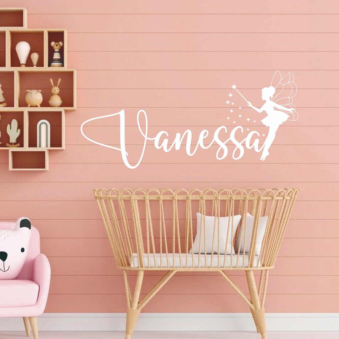 Personalized Wall Decal. Girl's Name Decal Vinyl Sticker With Girl's ...
