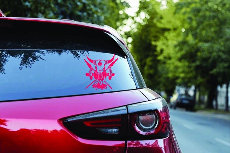 Native American Rear Window Graphics Native American Decals Waterproof Vinyl Sticker for Car, Laptop, or ...