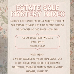 Small Estate Sale Mystery Box