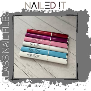 Glass Nail Files w\ Case - Crystal Nail File - Double Sided Nail File