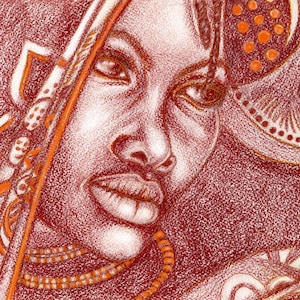 Woman Sanguine Illustration