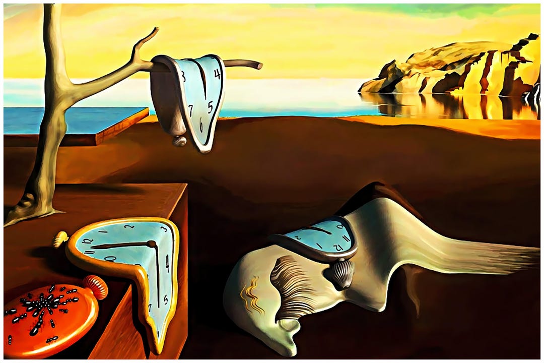 Iconic Paintings - the Persistence of Time - A 1931 Painting by Artist ...